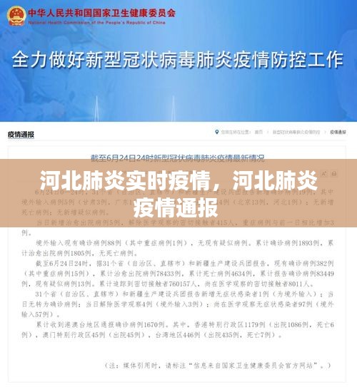 河北肺炎實時疫情，河北肺炎疫情通報 