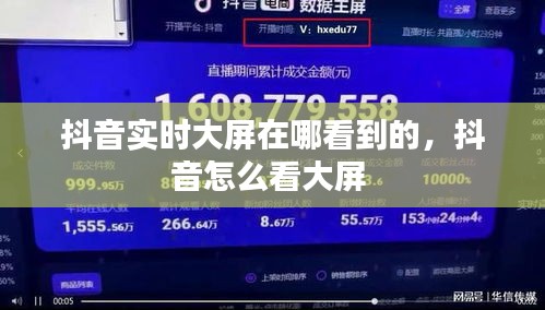 抖音實(shí)時(shí)大屏在哪看到的，抖音怎么看大屏 