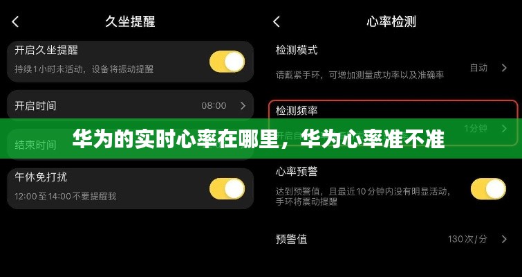 華為的實時心率在哪里，華為心率準不準 