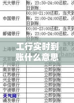 工行實(shí)時到賬什么意思，工商銀行實(shí)時到賬是什么意思 