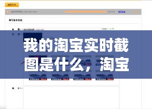 我的淘寶實(shí)時(shí)截圖是什么，淘寶 截圖 