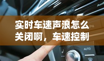 實(shí)時(shí)車速聲浪怎么關(guān)閉啊，車速控制系統(tǒng)怎么關(guān)閉 