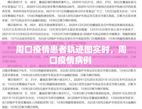 周口疫情患者軌跡圖實時，周口疫情病例 
