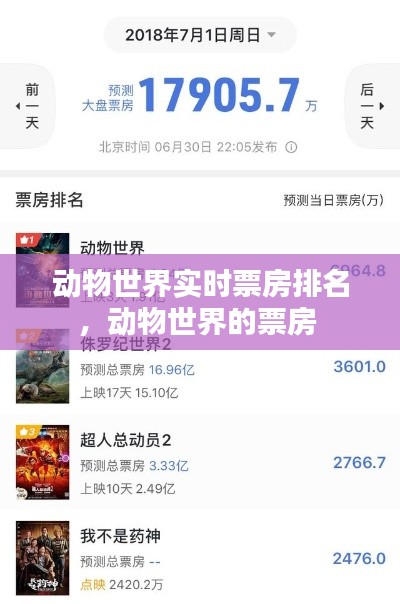 動物世界實(shí)時票房排名，動物世界的票房 