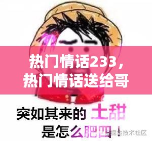 熱門情話233，熱門情話送給哥哥的話 
