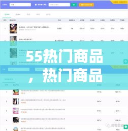 55熱門商品，熱門商品排行 