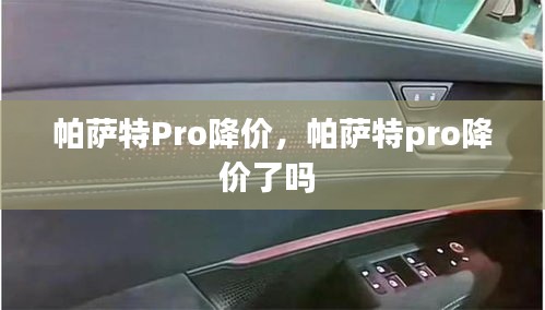 帕薩特Pro降價(jià)，帕薩特pro降價(jià)了嗎 