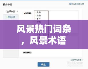 風景熱門詞條，風景術語 
