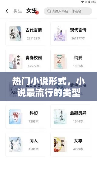 熱門(mén)小說(shuō)形式，小說(shuō)最流行的類(lèi)型 