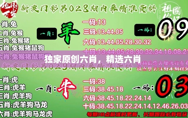 獨(dú)家原創(chuàng)六肖，精選六肖 