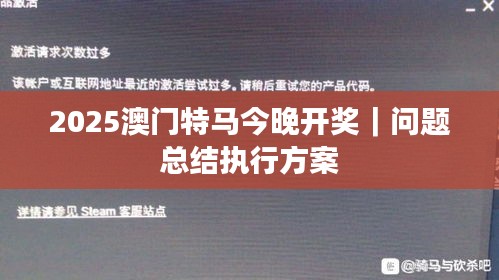 2025澳門(mén)特馬今晚開(kāi)獎(jiǎng)｜問(wèn)題總結(jié)執(zhí)行方案