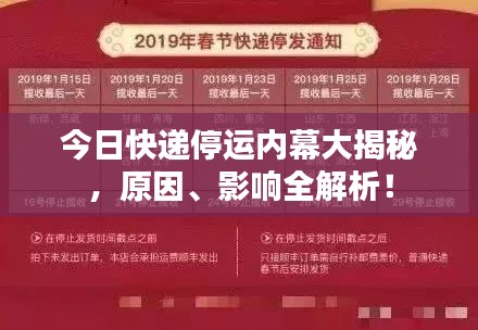 今日快遞停運(yùn)內(nèi)幕大揭秘，原因、影響全解析！
