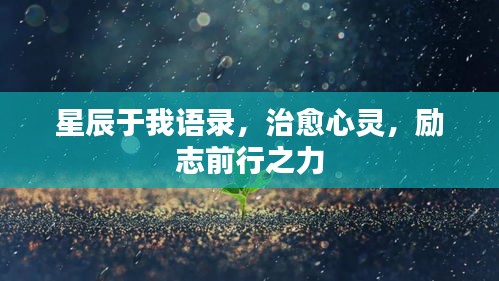 星辰于我語錄，治愈心靈，勵(lì)志前行之力