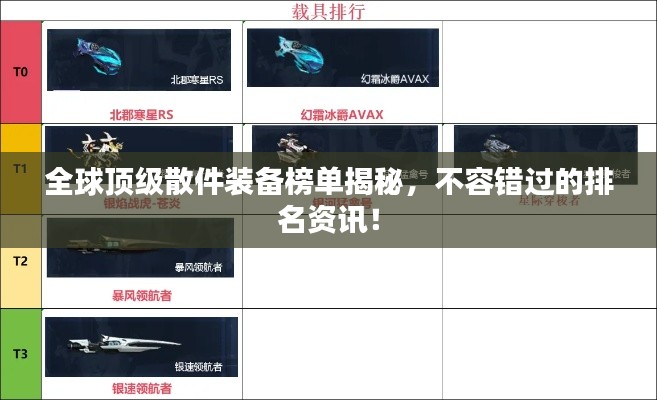 全球頂級(jí)散件裝備榜單揭秘，不容錯(cuò)過的排名資訊！