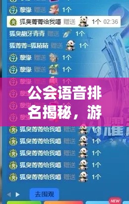 公會(huì)語音排名揭秘，游戲社交新潮流TOP10