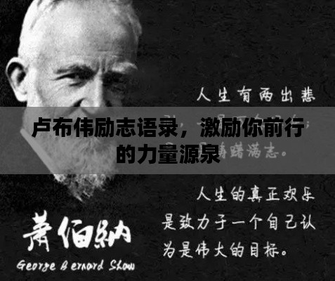 盧布偉勵(lì)志語錄，激勵(lì)你前行的力量源泉