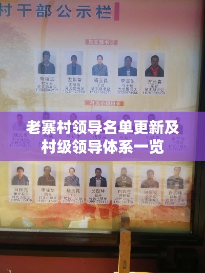 老寨村領(lǐng)導(dǎo)名單更新及村級(jí)領(lǐng)導(dǎo)體系一覽