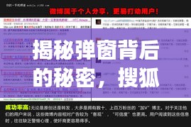 揭秘彈窗背后的秘密，搜狐信息泛濫現(xiàn)象深度探討