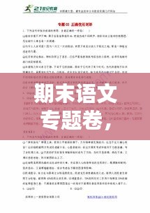 期末語(yǔ)文專題卷，深化理解，助力語(yǔ)文應(yīng)用能力飛躍提升