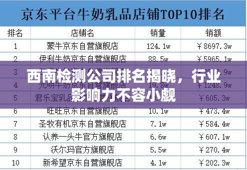 西南檢測公司排名揭曉，行業(yè)影響力不容小覷